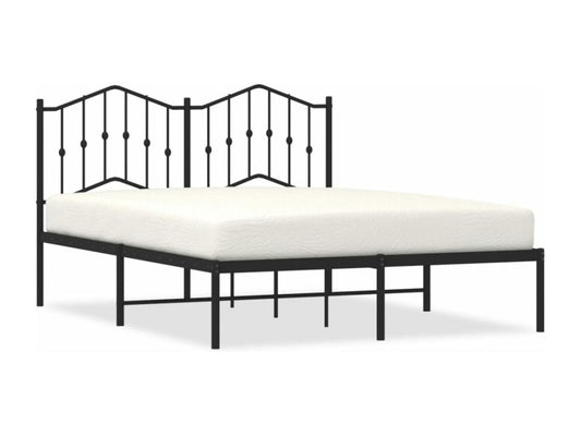 Bed Frame - Steel - Black - 140x190 cm