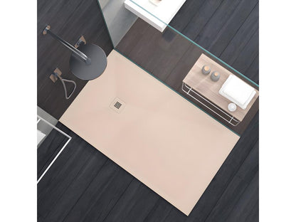 Shower Tray - Résine - Crème - 160x90 cm