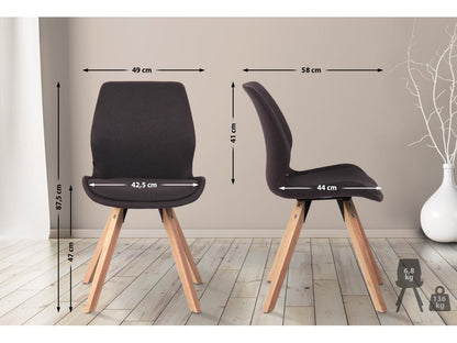 Chair - Fabric - Black