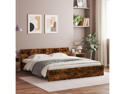 Bed Frame - Wood - Natural - 200x200 cm