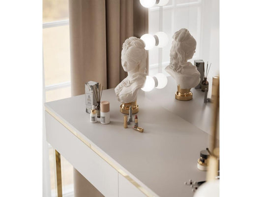 Mirror - Engineered Wood, Wood - Beige