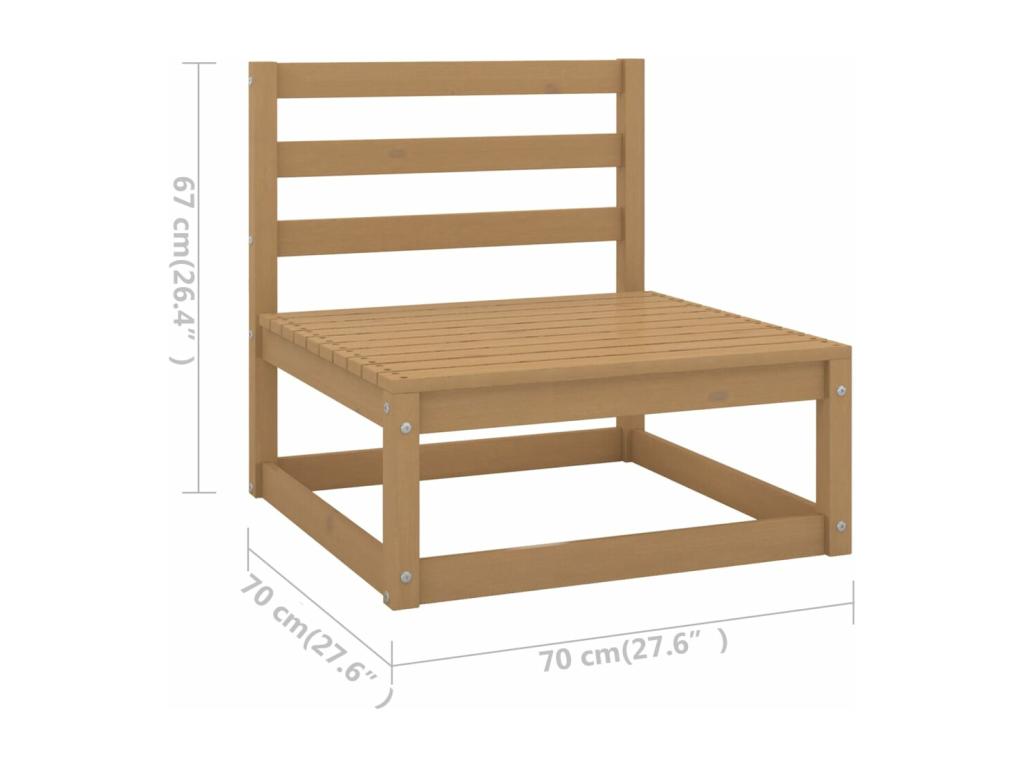 Outdoor Patio Set - Wood - White