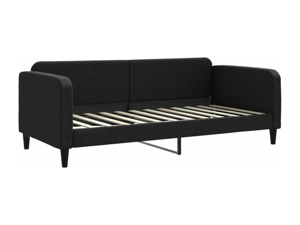 Daybed - Wood - Black - 90x200 cm