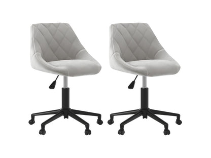 Chair Set - Velvet - Gray