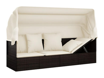 Bed - Rattan - Black