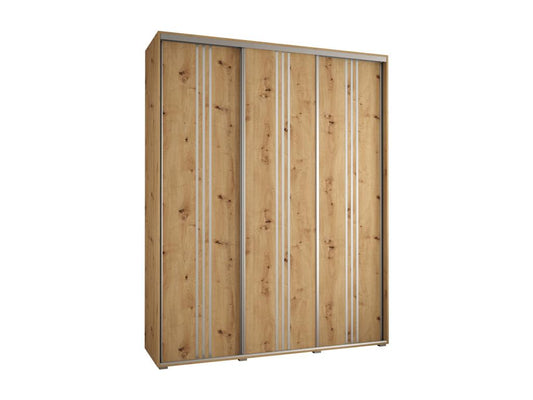 Wardrobe - Engineered Wood, Wood - Silver / Natural