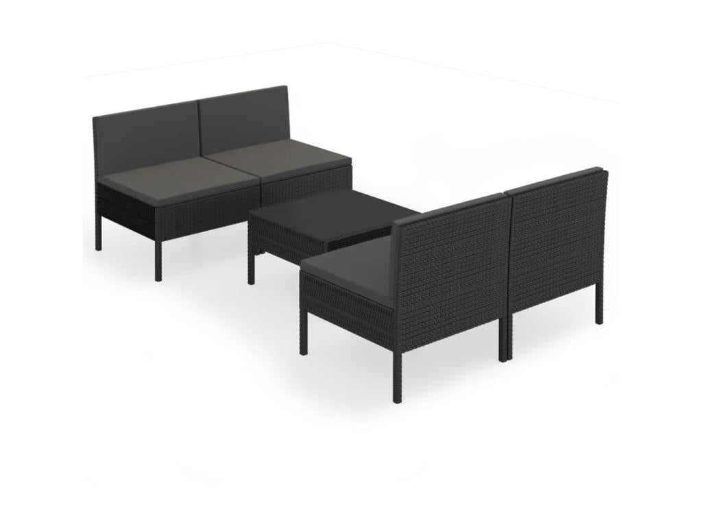 Outdoor Patio Set - Wood - White