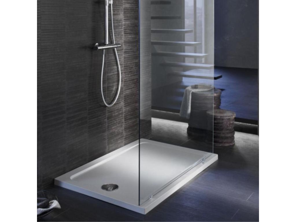Shower Tray - Rectangular - Ceramic - White - 90x76 cm