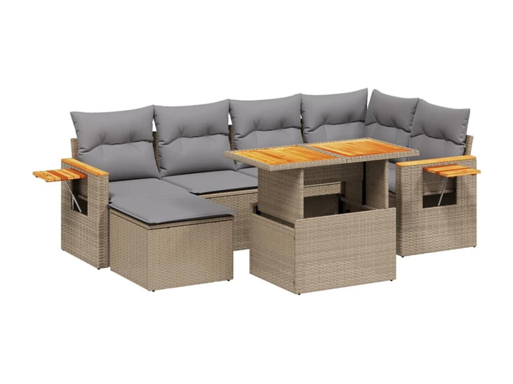 Outdoor Patio Set - Résine - Brown