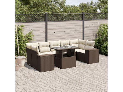 Outdoor Patio Set - Résine - Beige