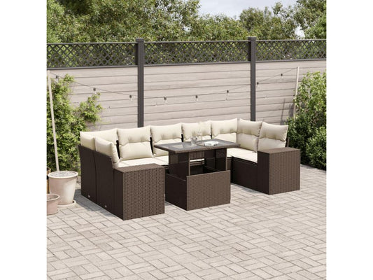 Outdoor Patio Set - Résine - Beige