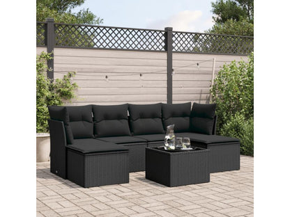 Outdoor Patio Set - Résine - Black