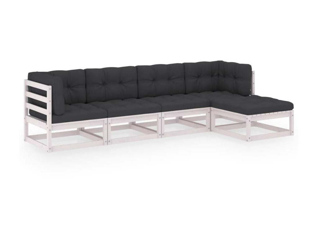 Outdoor Patio Set - Résine - Gray