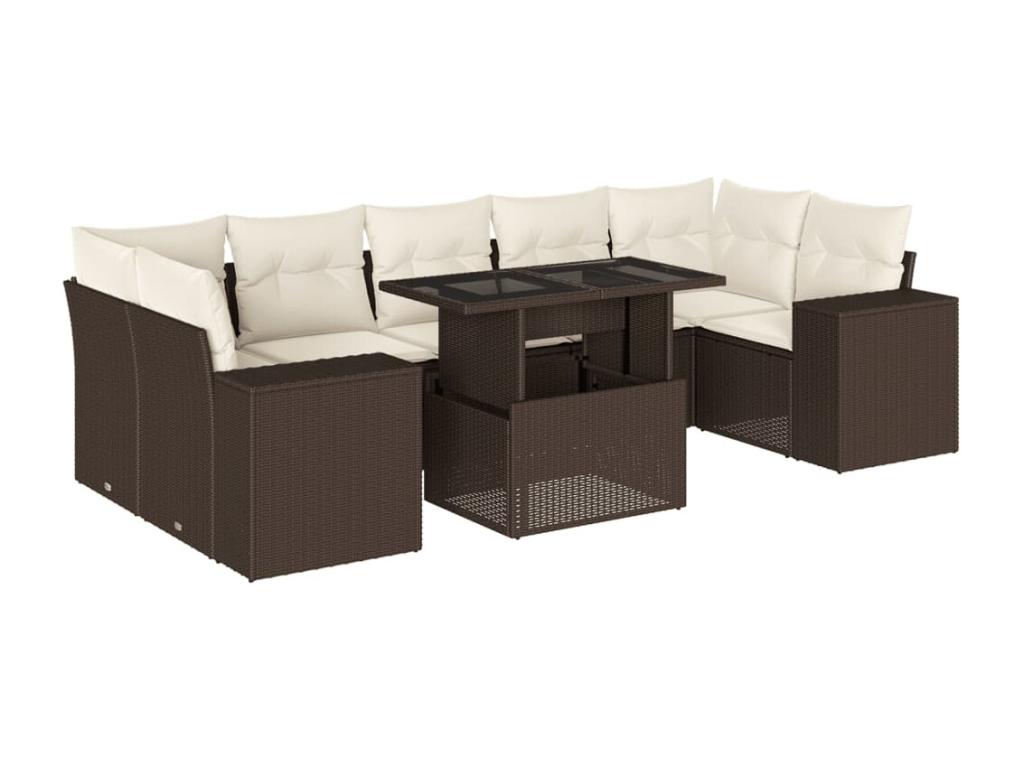 Outdoor Patio Set - Résine - Beige