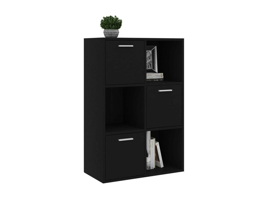 Wardrobe - Engineered Wood, Wood - Black