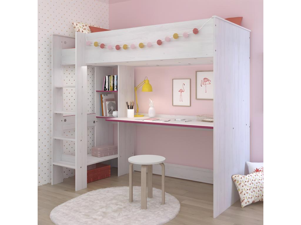 Bed - Engineered Wood, Wood - Natural - 90x200 cm