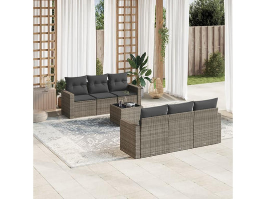 Outdoor Patio Set - Wood - Crème
