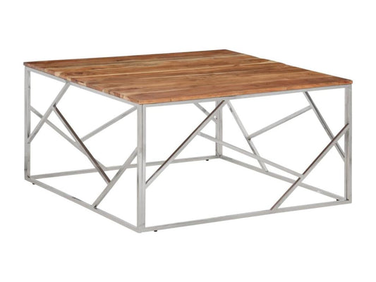 Coffee Table - Stainless Steel, Steel - Silver