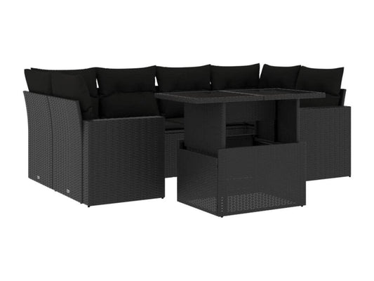 Outdoor Patio Set - Résine - Black