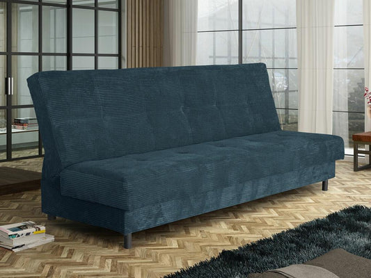 Sofa - Polyester - Blue - 195x85 cm