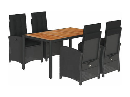 Outdoor Dining Set - Résine - Black