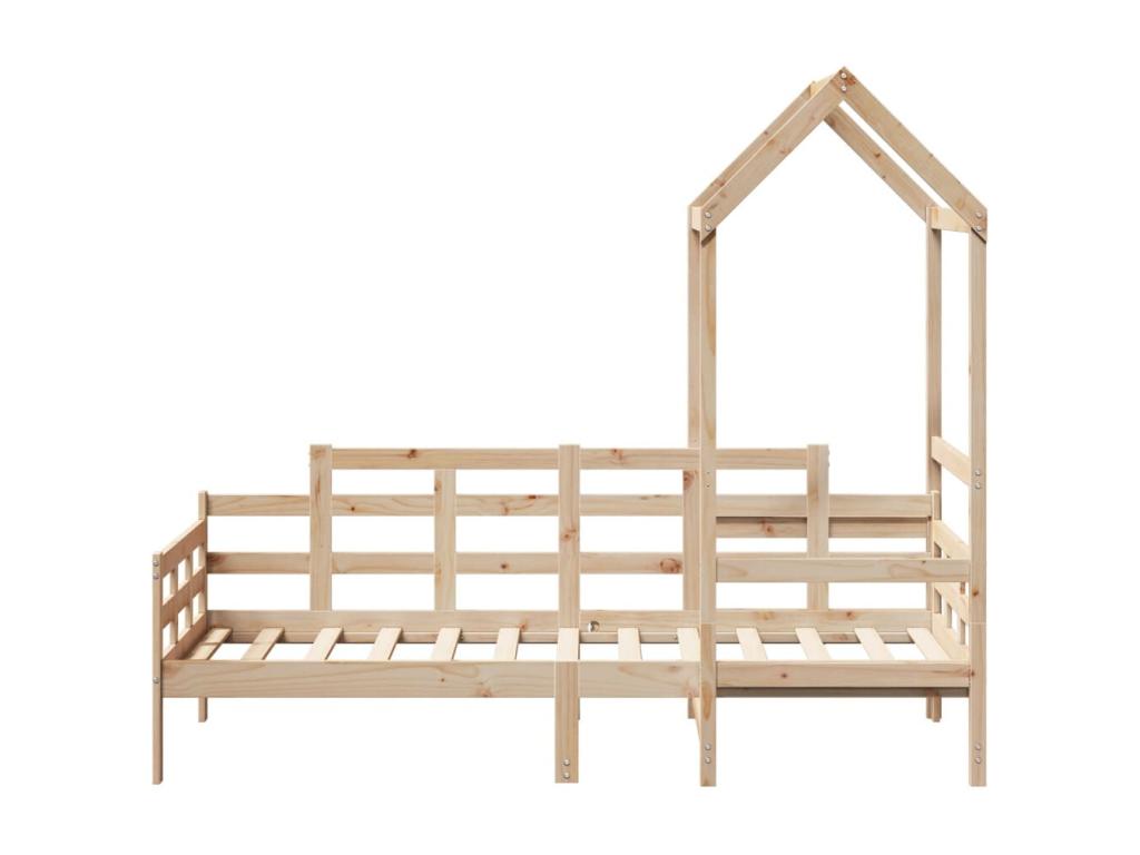 Daybed - Wood - Brown - 90x190 cm