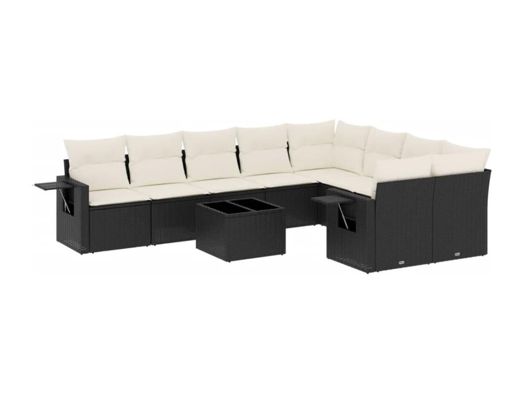 Outdoor Patio Set - Steel - Black