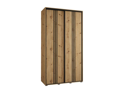 Wardrobe - Engineered Wood, Wood - Natural / Black