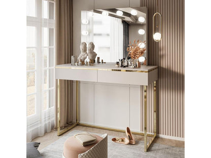 Mirror - Engineered Wood, Wood - Beige