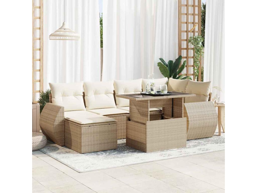 Outdoor Patio Set - Résine - Black