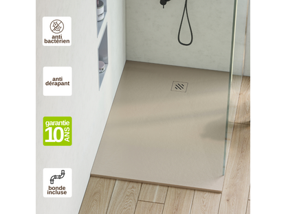Shower Tray - Résine - Beige