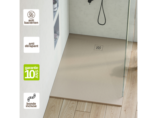 Shower Tray - Résine - Beige