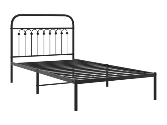 Bed Frame - Steel - Black - 100x200 cm