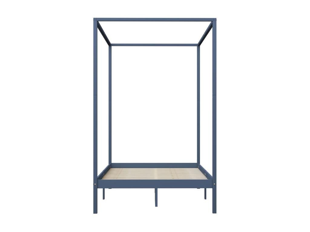 Bed Frame - Wood - Gray - 120x200 cm