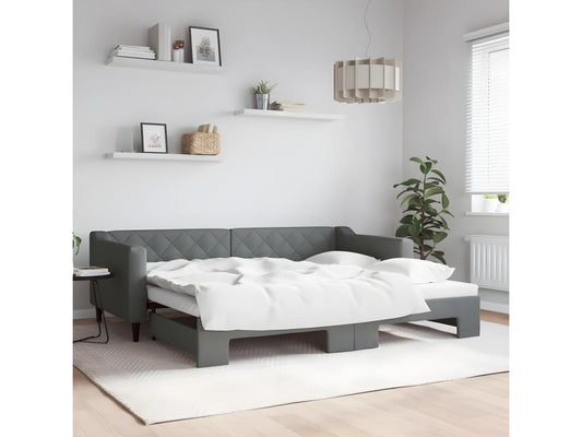 Daybed - Wood - Gray - 90x200 cm