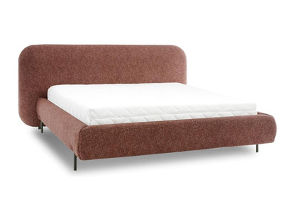 Storage Bed - Velvet - Gray - 160x200 cm