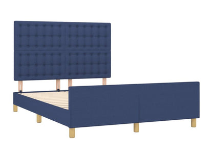 Bed Frame - Wood - Blue - 140x190 cm