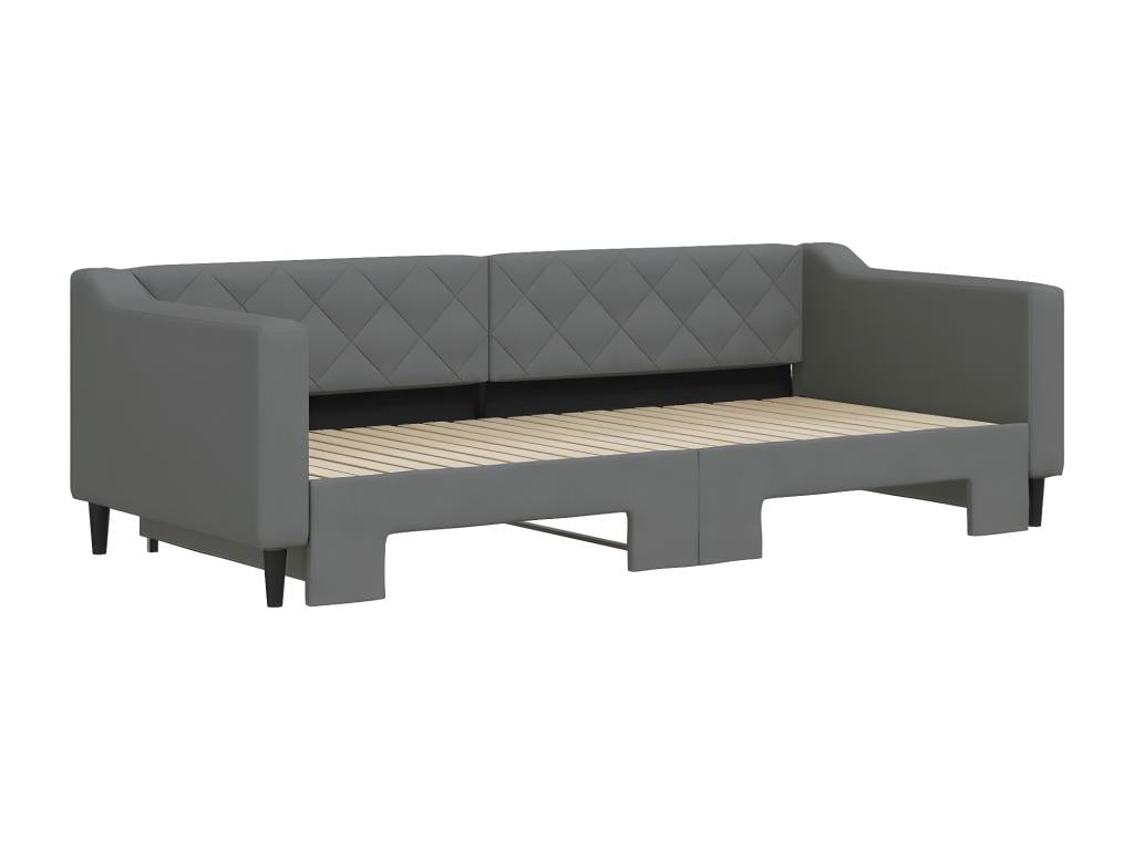 Daybed - Wood - Gray - 90x200 cm
