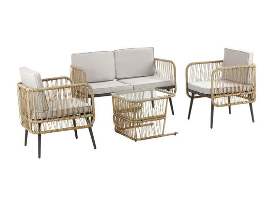 Outdoor Patio Set - Résine - Gray