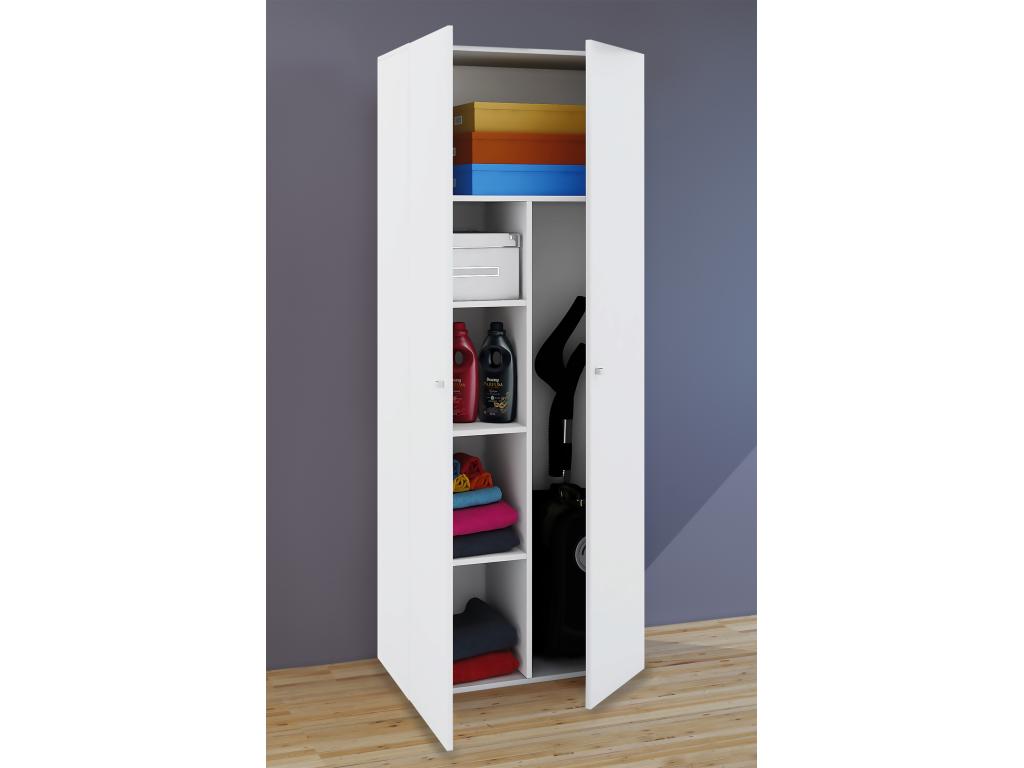 Wardrobe - Wood - White