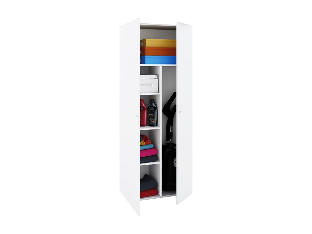 Wardrobe - Wood - White