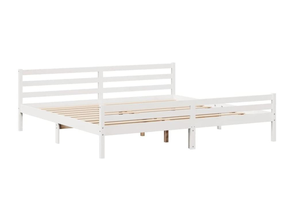 Bed Frame - Wood - Brown - 200x200 cm