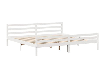 Bed Frame - Wood - Brown - 200x200 cm