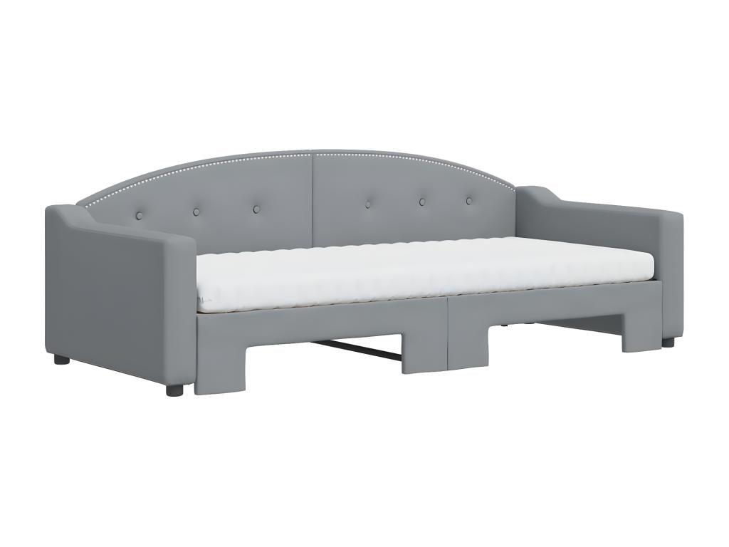 Daybed - Wood - Gray - 90x200 cm