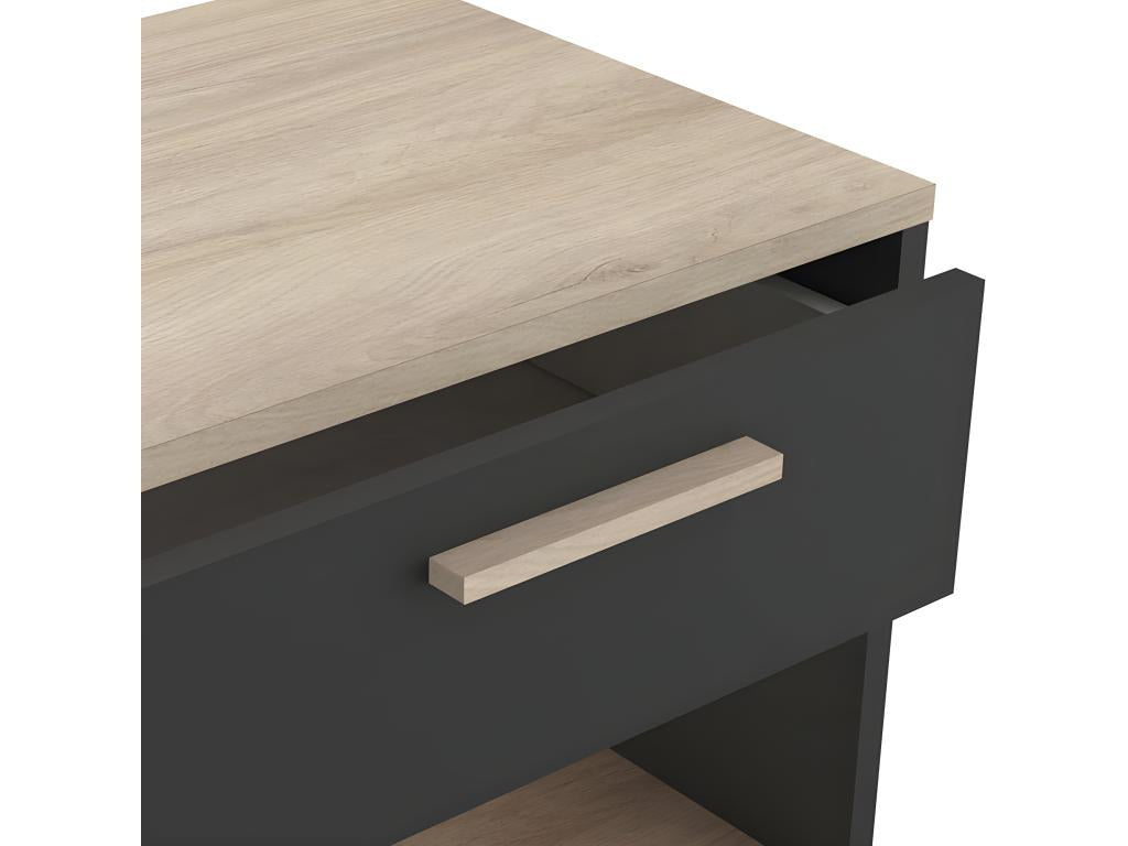 Nightstand - Engineered Wood, Wood - Brown