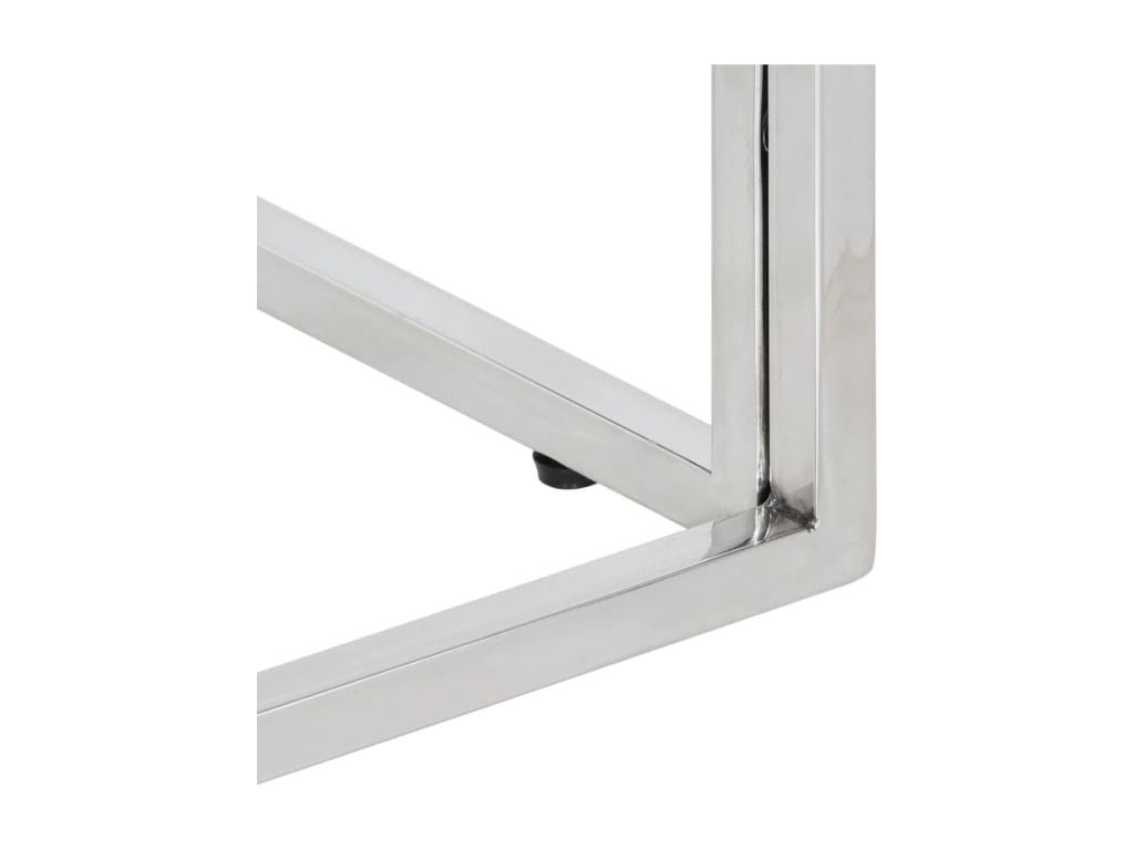 Coffee Table - Stainless Steel, Steel - Silver