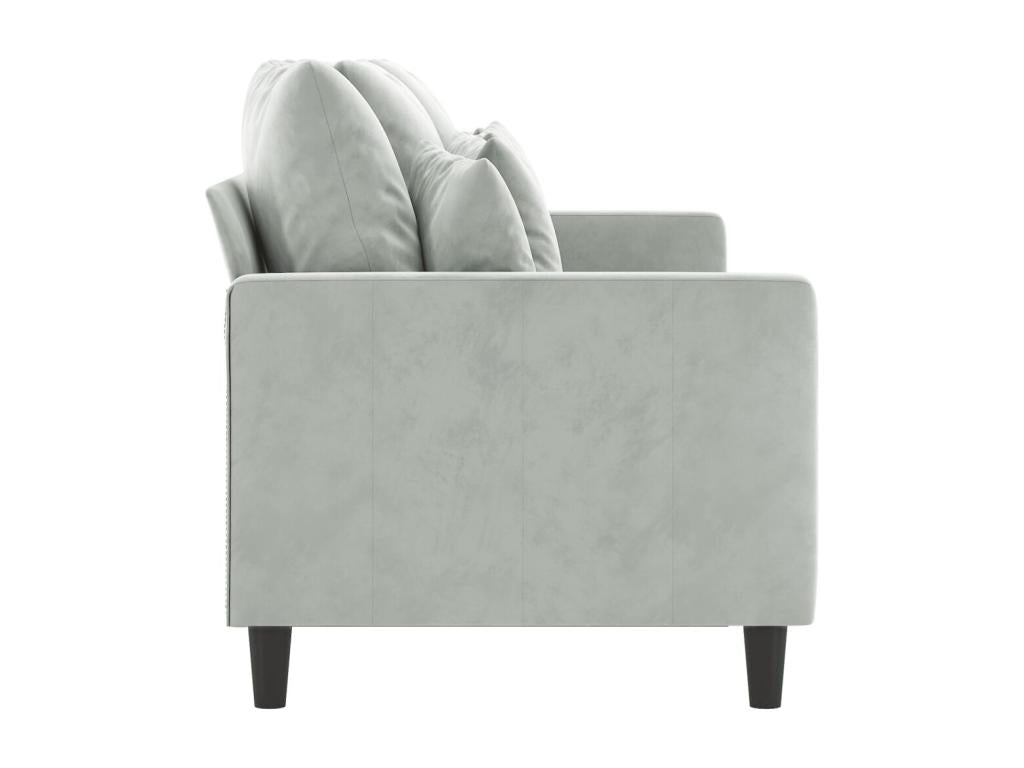 Sofa - Velvet - Gray