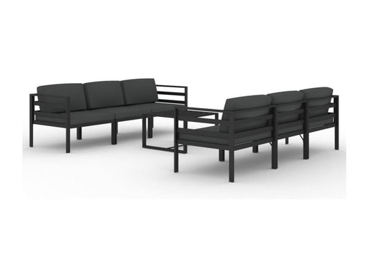 Outdoor Patio Set - Aluminum - Gray