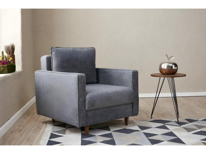 Armchair - Microfibre - Gray