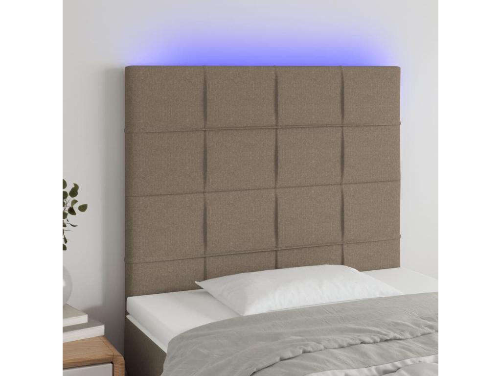Headboard - Polyester - Taupe - 90x190 cm